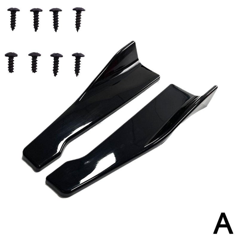 48cm Gloss Black Rear Side Skirt and Corner Protector for Modified Cars